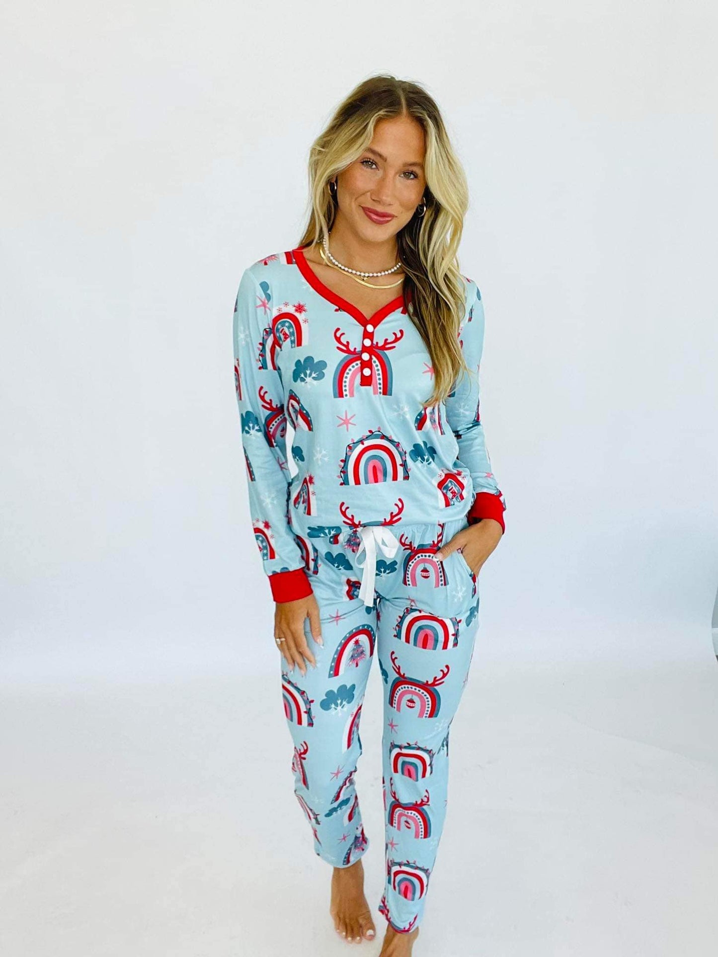 RTS: Christmas PJ-#4-Boho Flower