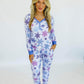 Long Sleeve Christmas PJ Set( Pant Bottom)-Snowflake