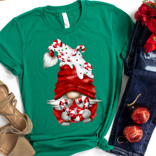 Candy Cane Gnome  Graphic Tee