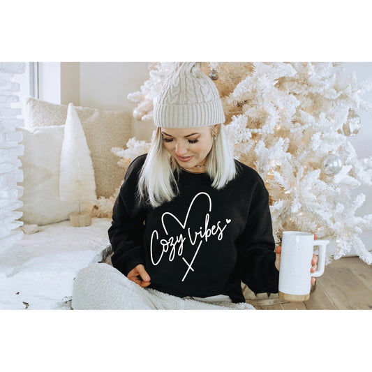 Cozy vibes heart Sweatshirt