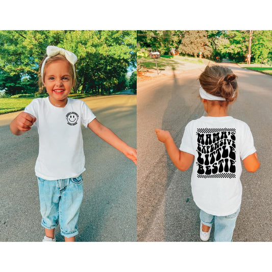 Mama’s Expensive Little Bestie With Pocket Accent Tee