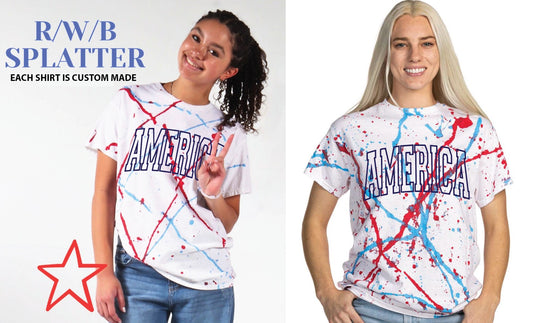 America Paint Splatter