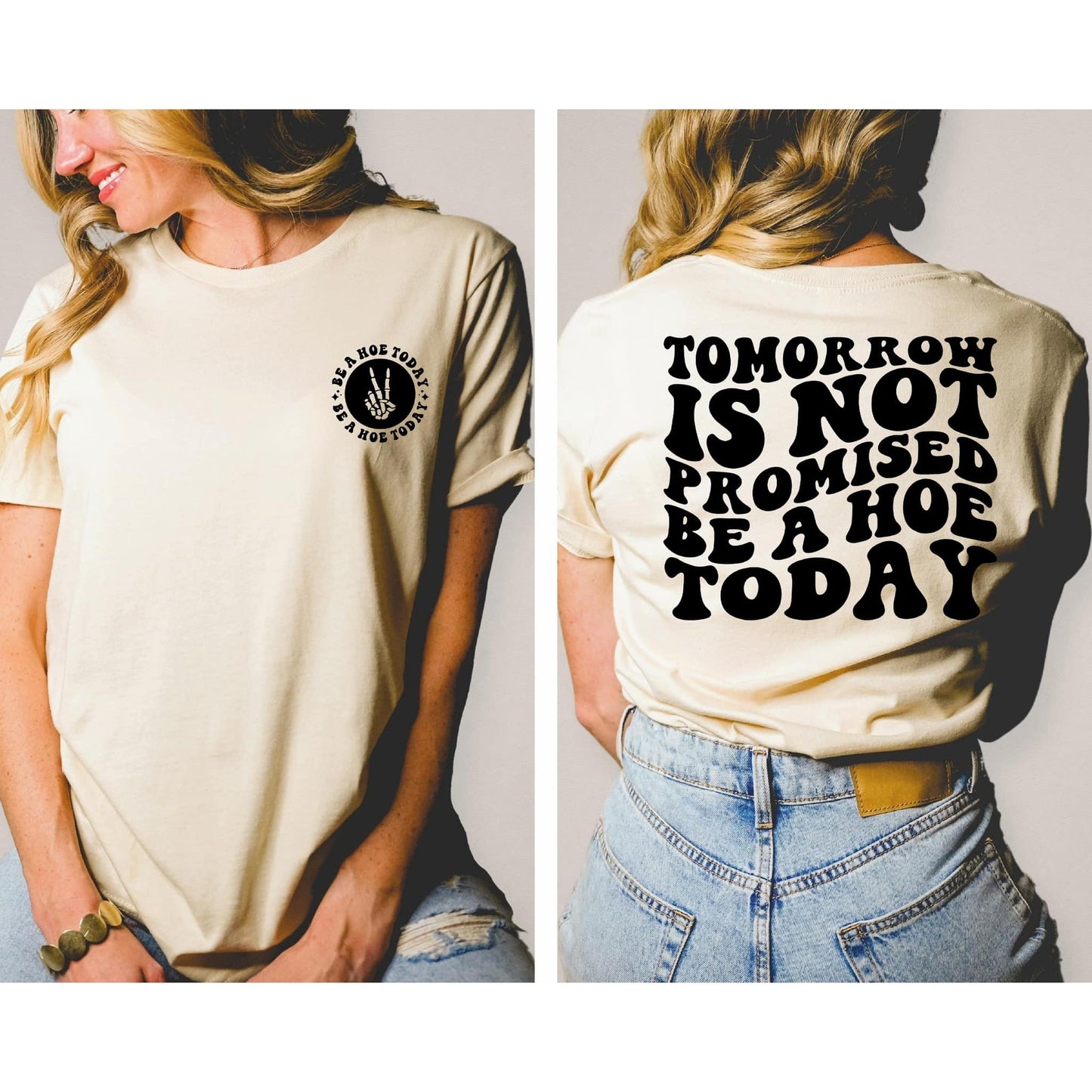 Be A Hoe With Pocket Accent Graphic tee