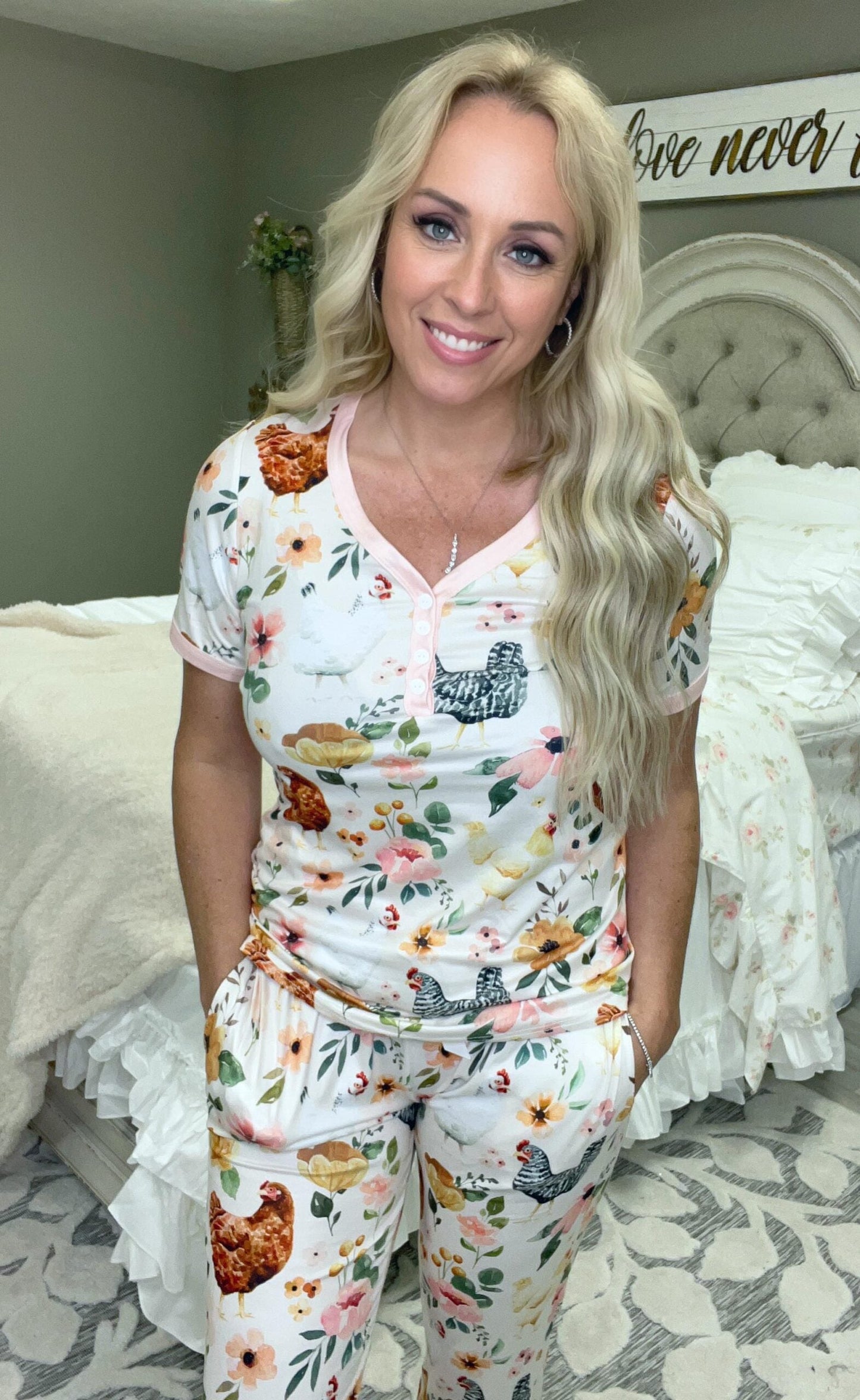 New Capri PJ Set -#3-chicken