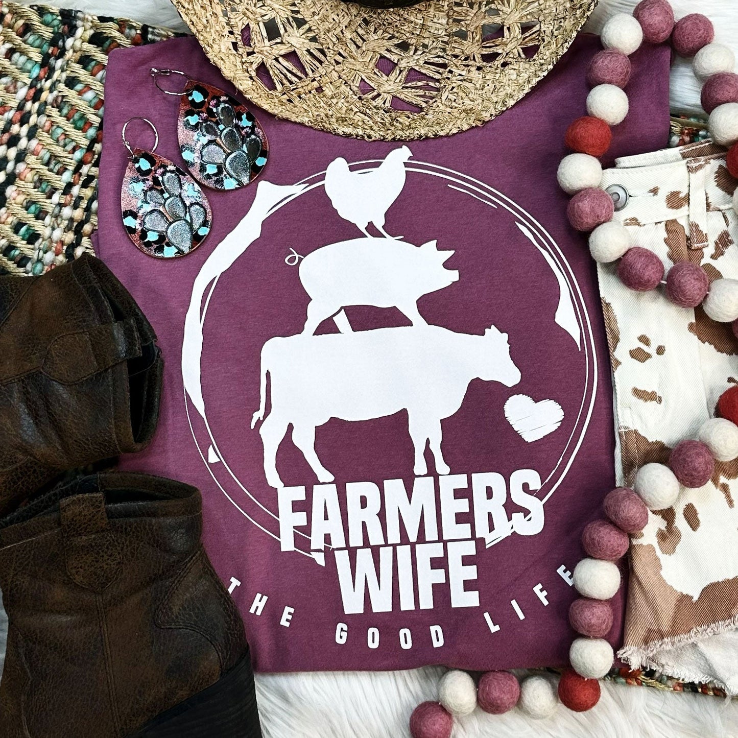 Farmers Wife The Good Life  Graphic Tee