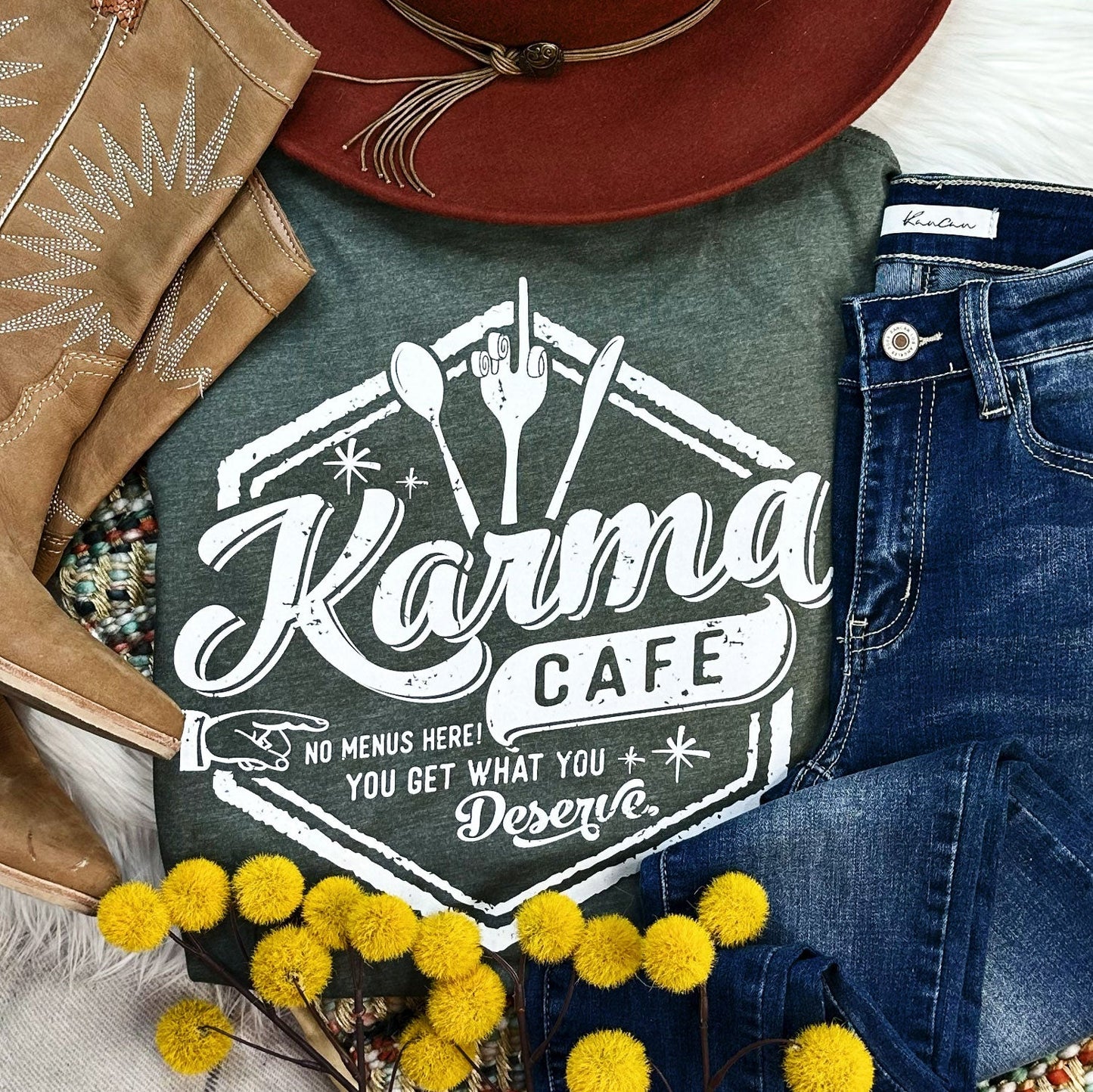 KARMA CAFE GRAPHIC TEE