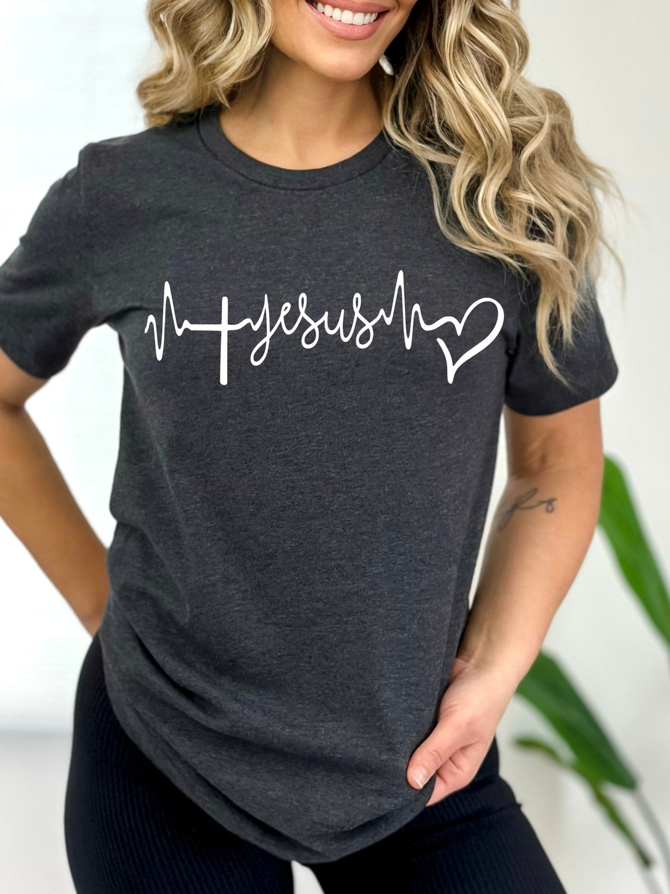 Jesus Heart Beat Graphic Tee