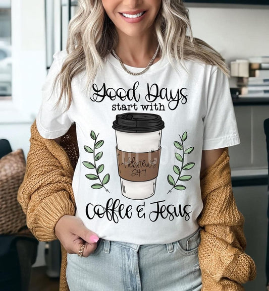 Good days start Graphic Tee