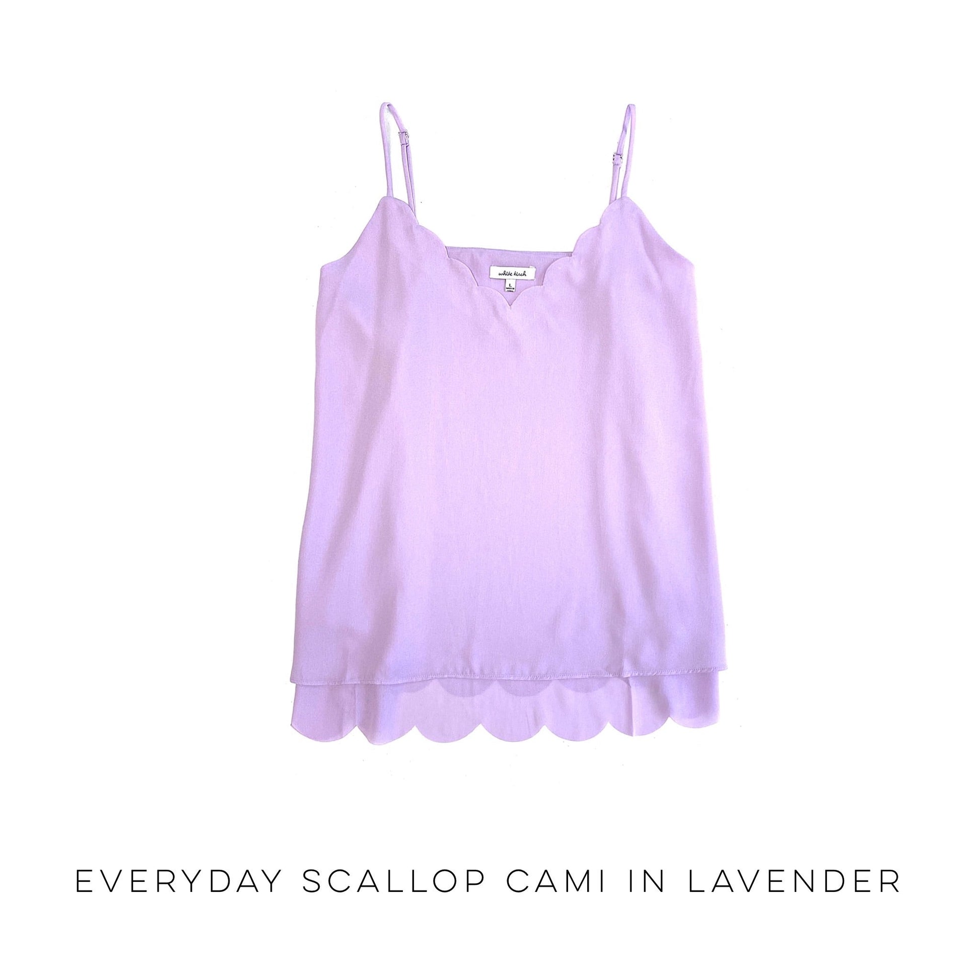 Everyday Scallop Cami in Lavender