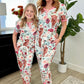 Preorder:Matching Short Sleeve Jogger PJ Set -#1-Cow Flora (Close2.25.2024)