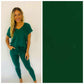 Krisie V-Neck Lounge Set-#2-Green