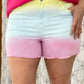 Somewhere Over The Rainbow Judy Blue Shorts