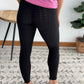 Take It Easy Tik-Tok Pocket Leggings in Black