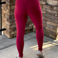 My Perfect Ponte Pants in Wine Red