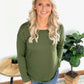 Pocket of Love Top in Olive