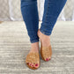 Ritzy Glitter Sandals in Rose Gold