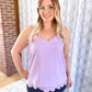 Everyday Scallop Cami in Lavender