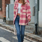 Lily Plaid Flannel Shacket  6619