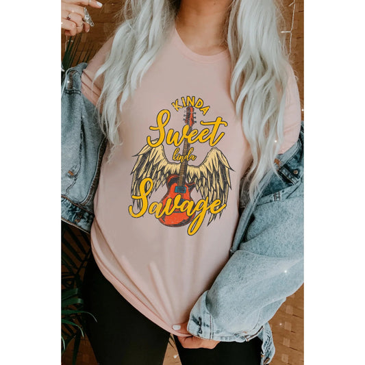 KINDA SWEET KINDA SAVAGE RETRO Graphic Tee