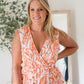 The Orange Swirl Sleeveless Top