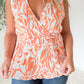 The Orange Swirl Sleeveless Top