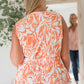 The Orange Swirl Sleeveless Top