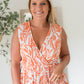 The Orange Swirl Sleeveless Top