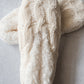 Chenille Slippers in Ivory