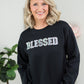 Blessed Faux Sequins Crewneck