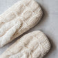 Chenille Slippers in Ivory