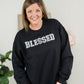 Blessed Faux Sequins Crewneck