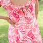 Coral Splash Dress