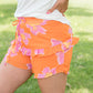 Tangerine Floral Shorts