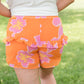 Tangerine Floral Shorts