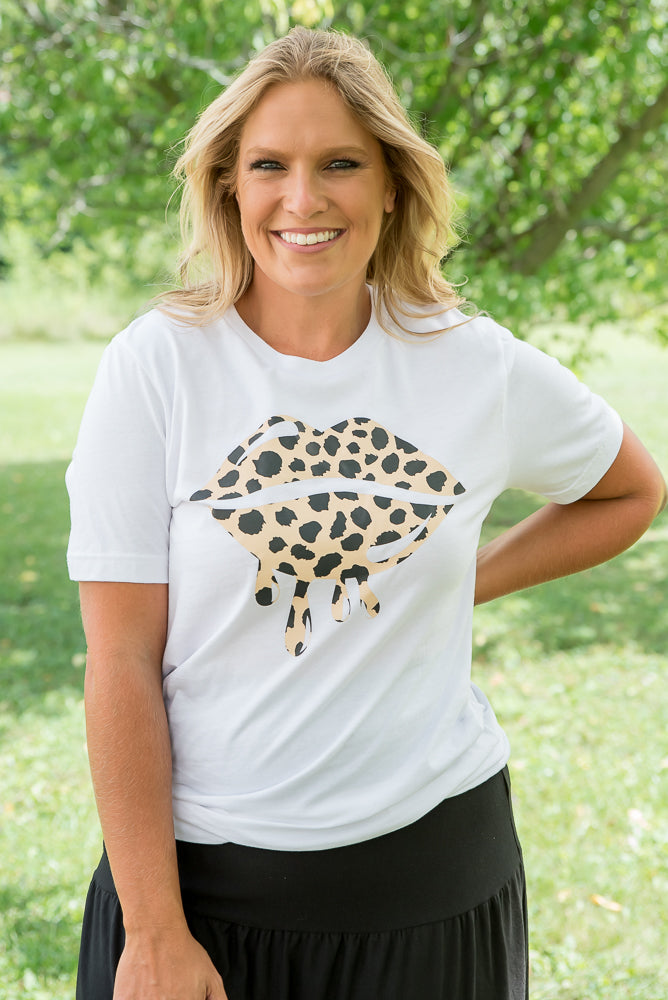 Leopard Lips Graphic Tee