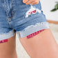 Days of Summer Judy Blue Bandana Shorts