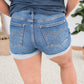 Days of Summer Judy Blue Bandana Shorts