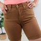 Down to Earth Tummy Control Judy Blue Bermuda Shorts