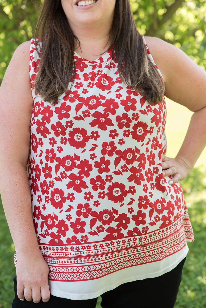 The Lady in Red Top