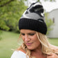 PT Fuzzy Leopard Beanie in Black