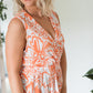 The Orange Swirl Sleeveless Top