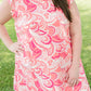 Coral Splash Dress