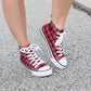 Got the Look Sneakers in Red Plaid