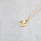 Crystal Clover Necklace in Gold