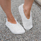 Chenille Slippers in Ivory