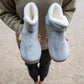 Around the House Slipper Boots in Gray