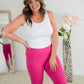 Point of Return Capri Leggings in Pink