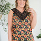 Seeking Sunflowers Lace Tank