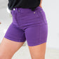 Purple Reign Tummy Control Judy Blue Shorts