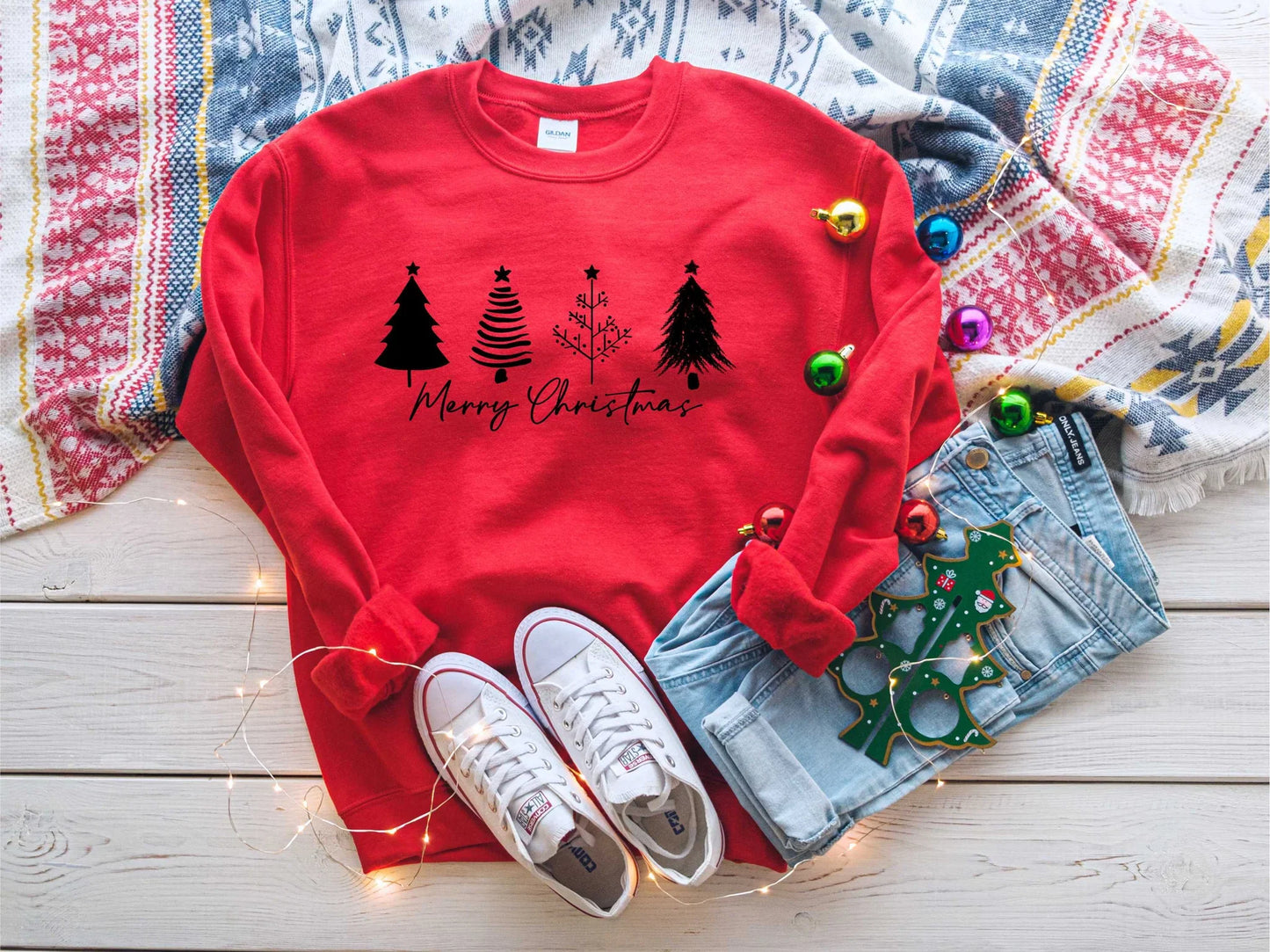 Minimalist Christmas Trees Graphic Tee/Sweatshirt options